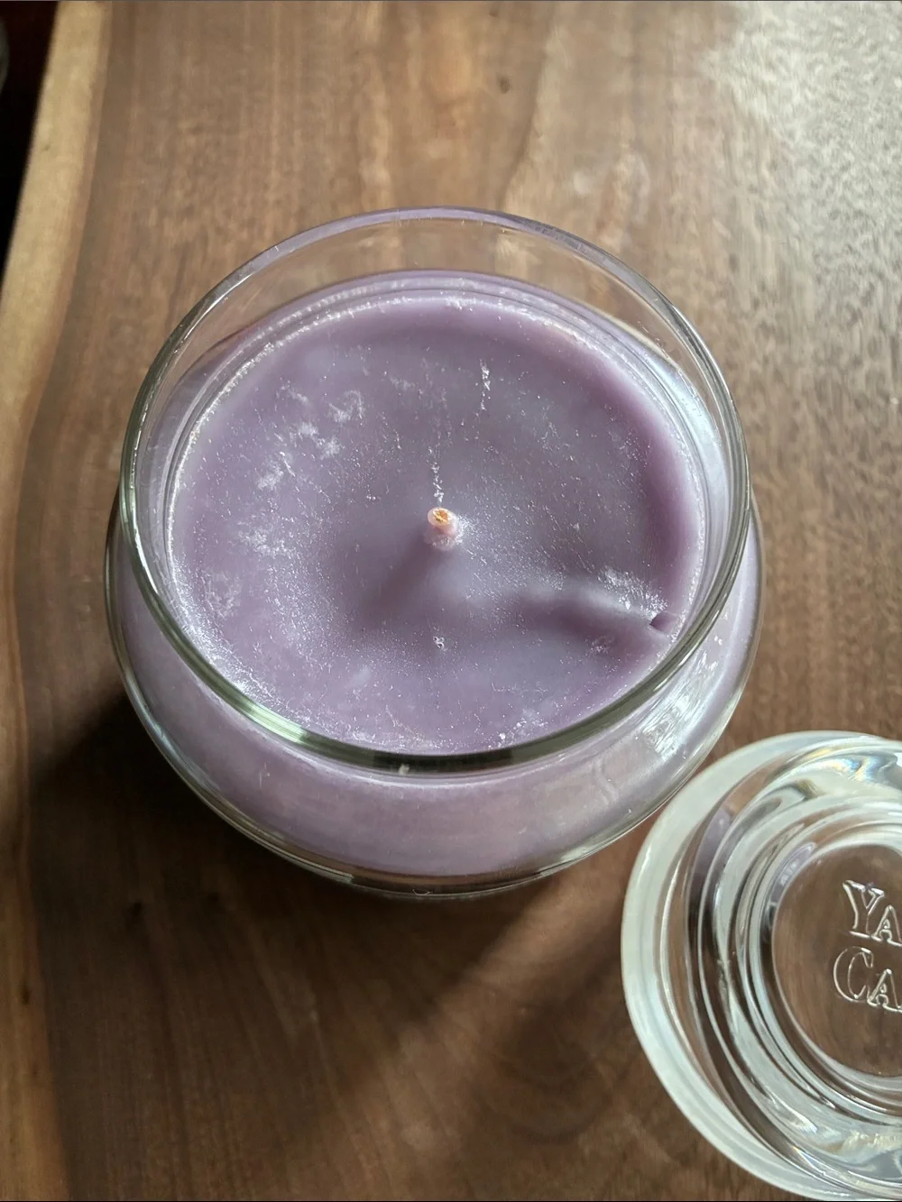 Yankee Candle Mountain Lake Scented Candle - Light Purple. Retired scent